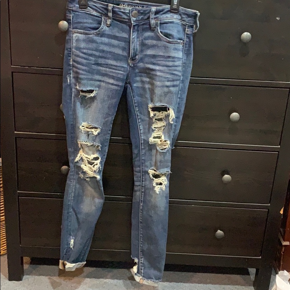American Eagle Jegging Crops - 8 Long